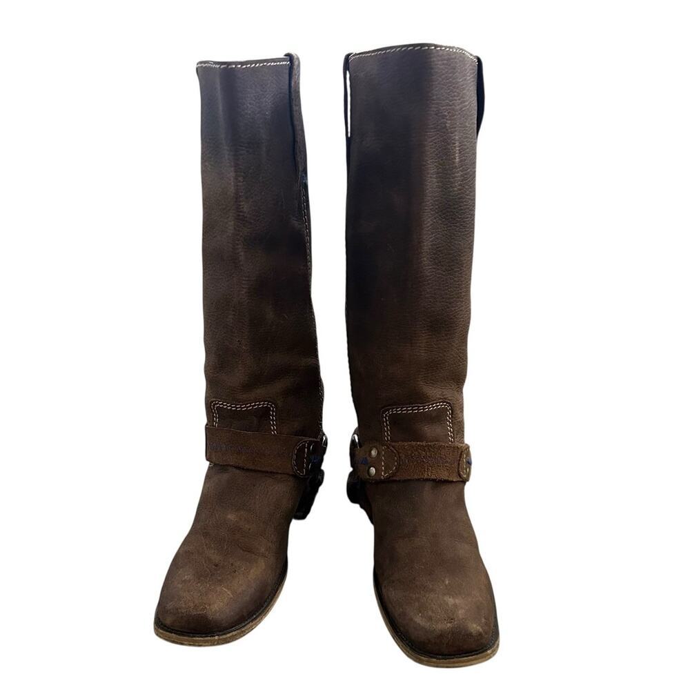 Bed Stu Womens Roma Harness Biker Moto Motorcycle Boots Size 8